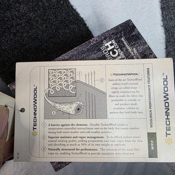 Woolrich Womens Medium Charcoal Wool Blend Zip Jacket 80s Deadstock USA Vintage - Picture 9 of 13